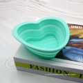 Công cụ làm sạch mỹ phẩm có thể gập lại mini có thể sử dụng lại bát silicone